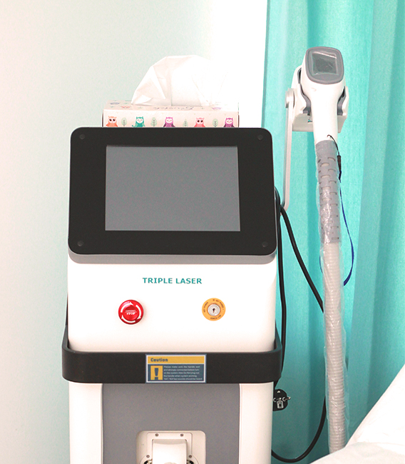 epilare definitiva cu epilator profesional cu triplu laser alexandrite, dioda, nd yag